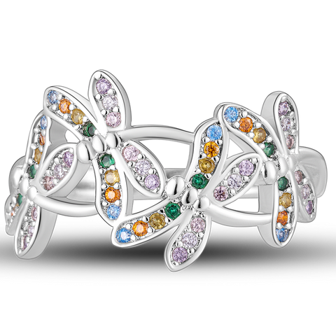 Colorful Dragonfly Ring
