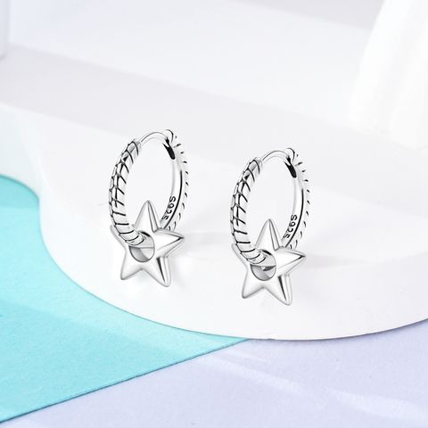 Star Ring Snake Bone Earrings