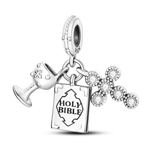 Holy Grail Bible Cross Pendant