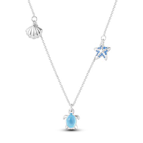 Turtle Shell Starfish Necklace