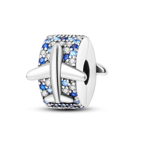 Blue Aircraft Bead