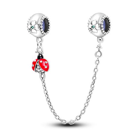 Cadena de seguridad Four Ceaf Clover Ladybug