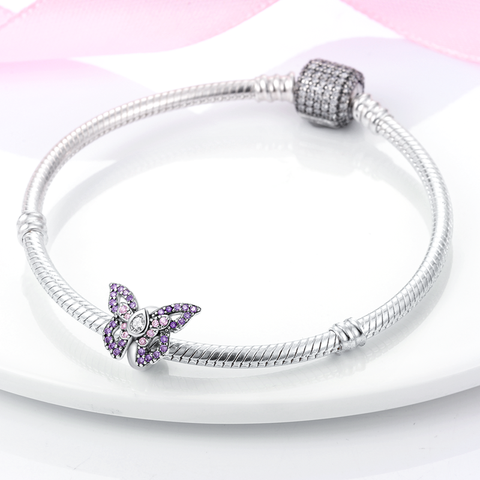 Perles Papillon Violet