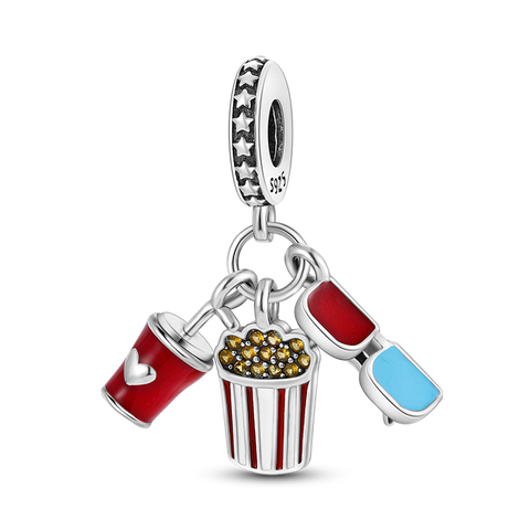 Coke Popcorn and Sunglasses Pendant