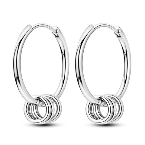 Naked Triple Hoop Earrings