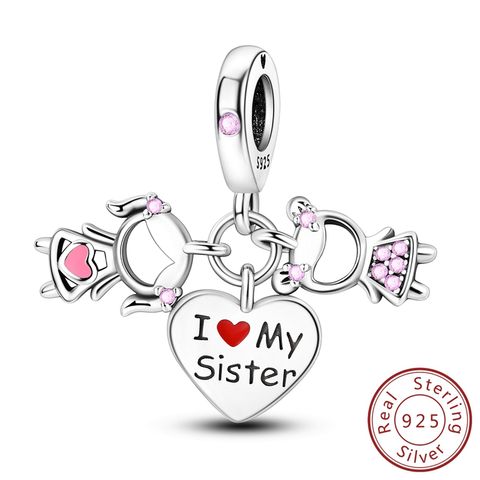 I Love Sisters Charms