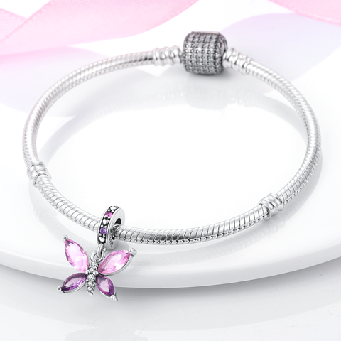 Glass Butterfly Dangle