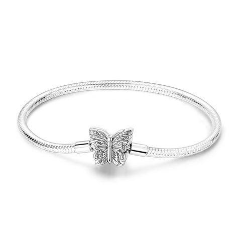 Retro Patterned Butterfly Snake Bone Bracelet