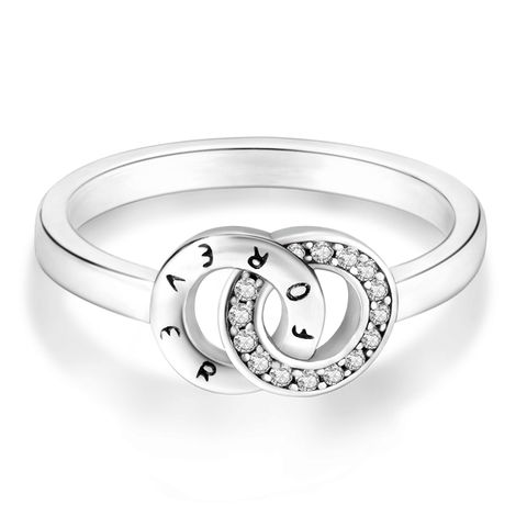 Double Ring Interlocking Eternal Ring