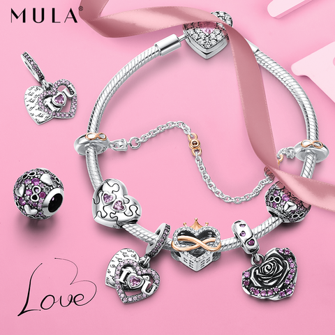 The Lover Heart Shape Charms Beads
