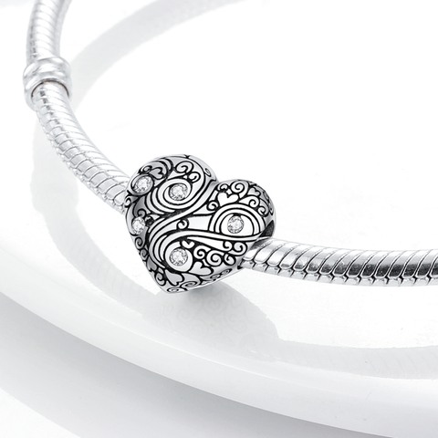 Tree Of Life Heart Shape Bead