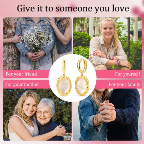 MULA 925 Plata Esterlina 18 mm Pendientes de Aro Abrazador, Chapado en Oro Ligeros Accesorios para Mujer Regalo para Ella