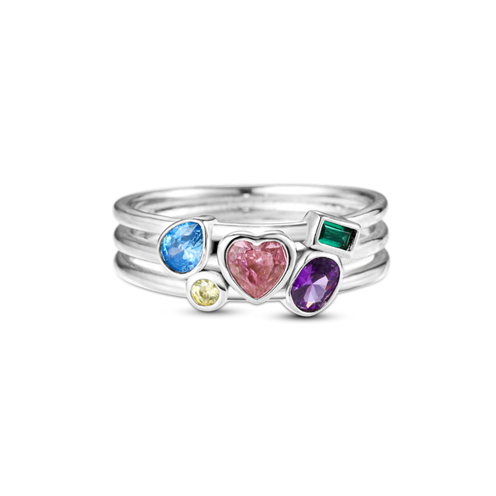 Colorful Zirconium Ring