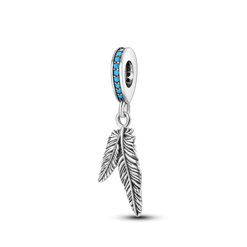 Silver Feather Pendants