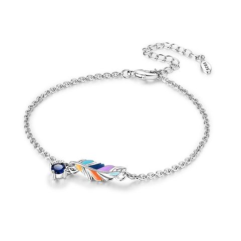 Böhmisches buntes Federarmband