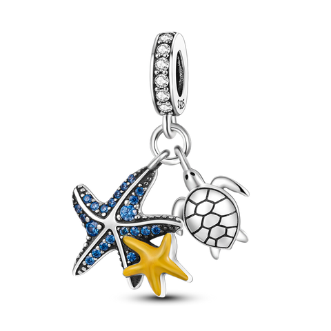 Hapour Sea Turtle Starfish Charms