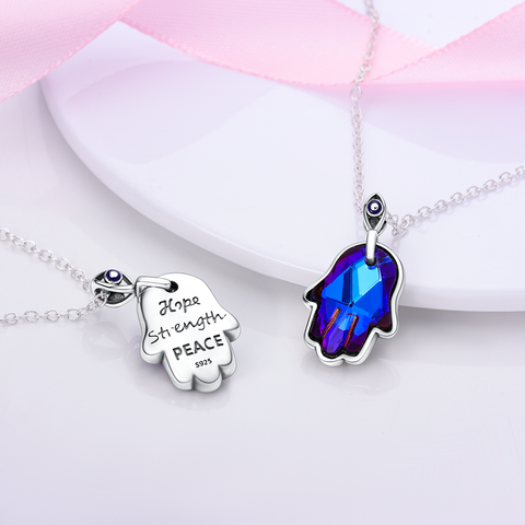 Collier Palmier Violet