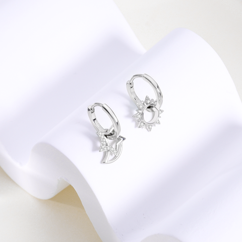 Sun Moon Star Earrings