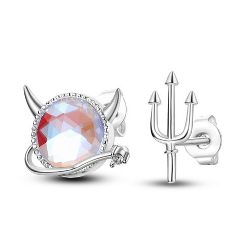 Little Devil Trident Stud Earrings