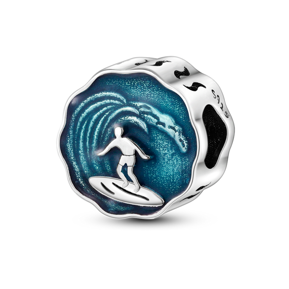 Surfing Charm Beads