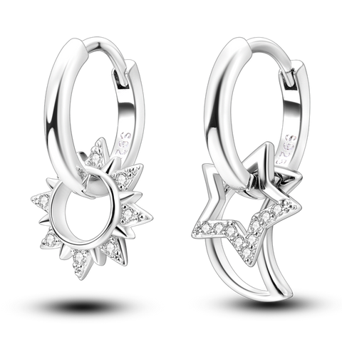 Sun Moon Star Earrings