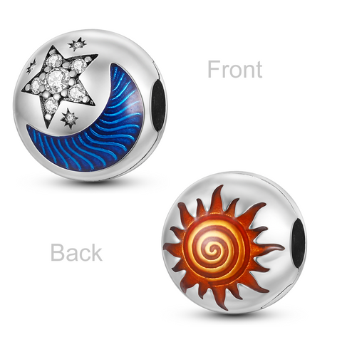 Star Moon Sun Round Beads