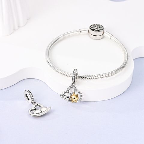 Pendentif ami chat et chien