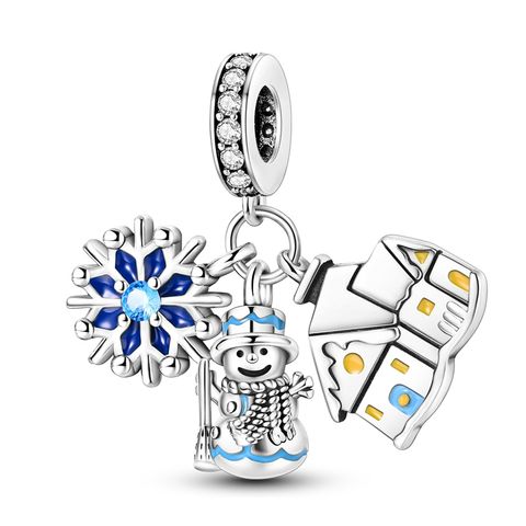 Snowflake Snowman House Charm