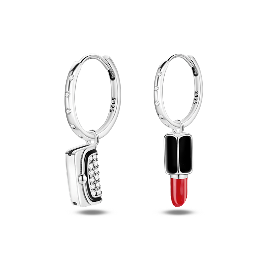 MULA Lipstick And Wallet Earring 925 Sterling Silver Earrings