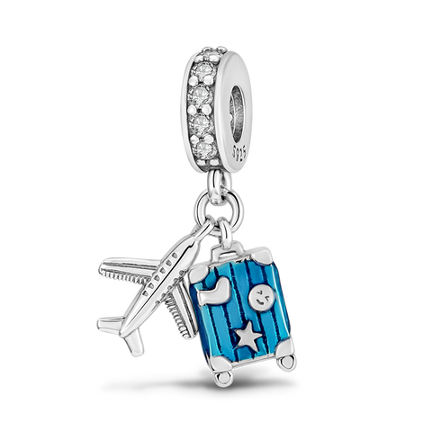 Aircraft Luggage Pendant Charms Beads