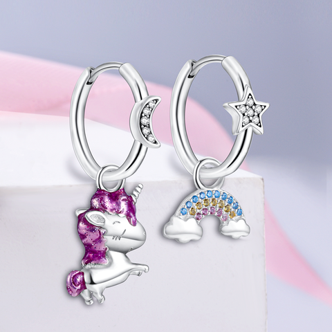 Unicorn and Rainbow Earrings