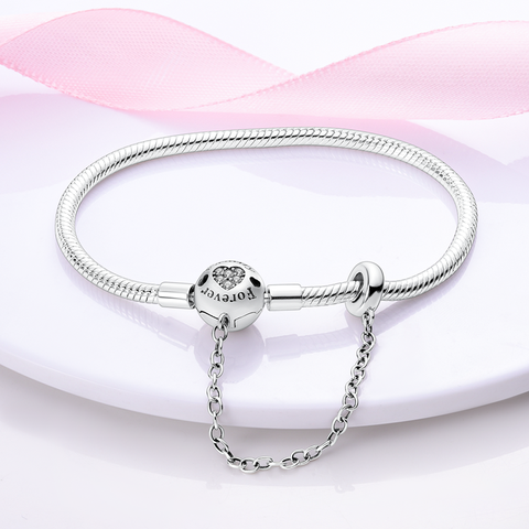 Silberne Sicherheitskettenarmbänder