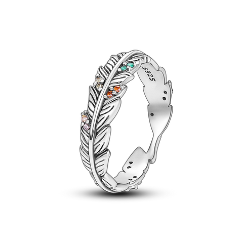 Bague Plume Colorée