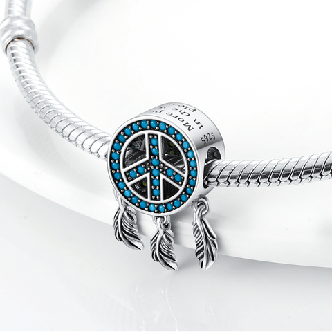 Peace and Tree Of Life Charms Bead