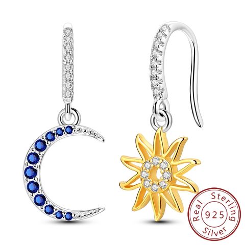 Shining Sun and Moon Earrings