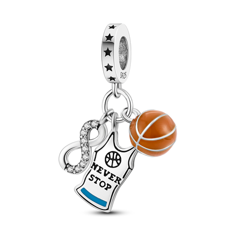 Unendliche Symbol Basketball Kleidung Charms Perlen