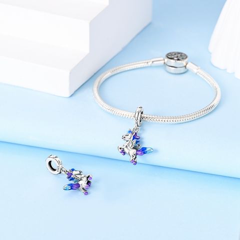 Star Moon Unicorn Pendant