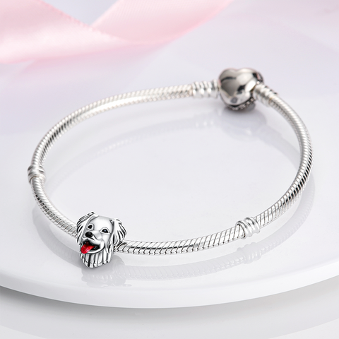 Golden Retriever Charm Bead