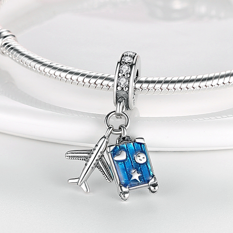 Aircraft Luggage Pendant Charms Beads