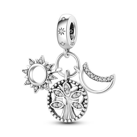 Tree of Life Sun Moon Star Pendant