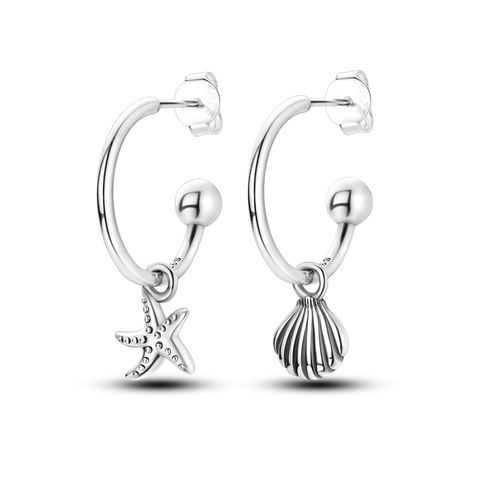 Starfish Shell Stud Earrings