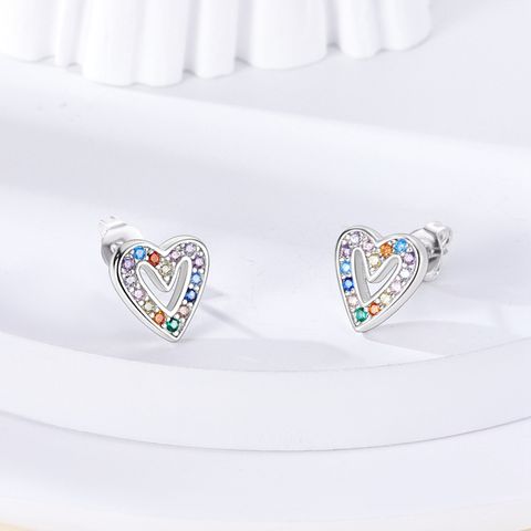 Colorful Heart Shape Earrings