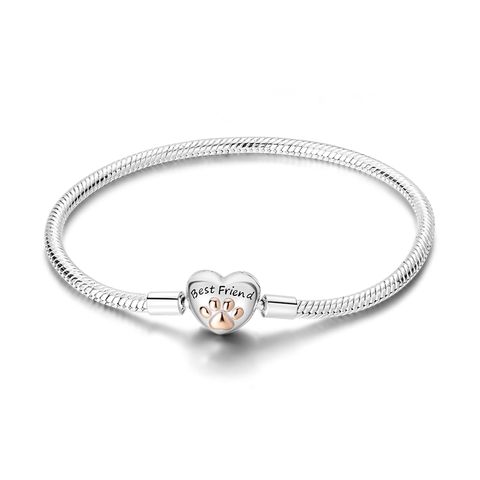 Herzförmige Katzenkrallen-Schlangenkettenarmbänder