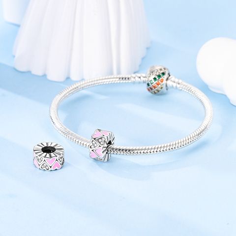 Barbie Pink Heart Isolating Beads