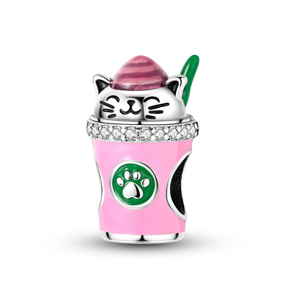 Cat Coffee Cup Pendant