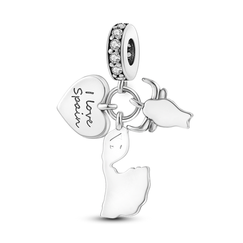 Pendentif en argent 925 corrida espagnole