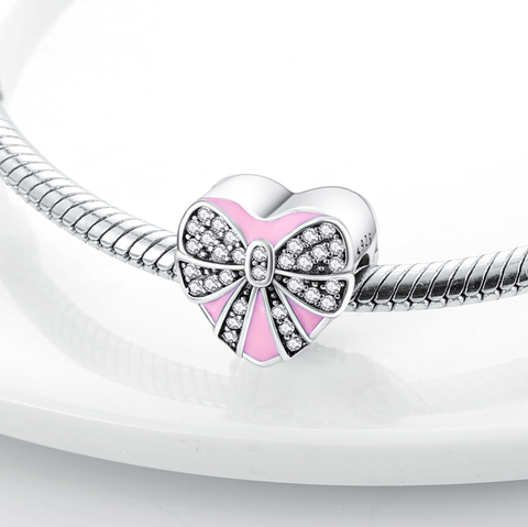 Gift Box Heart Shape Beads