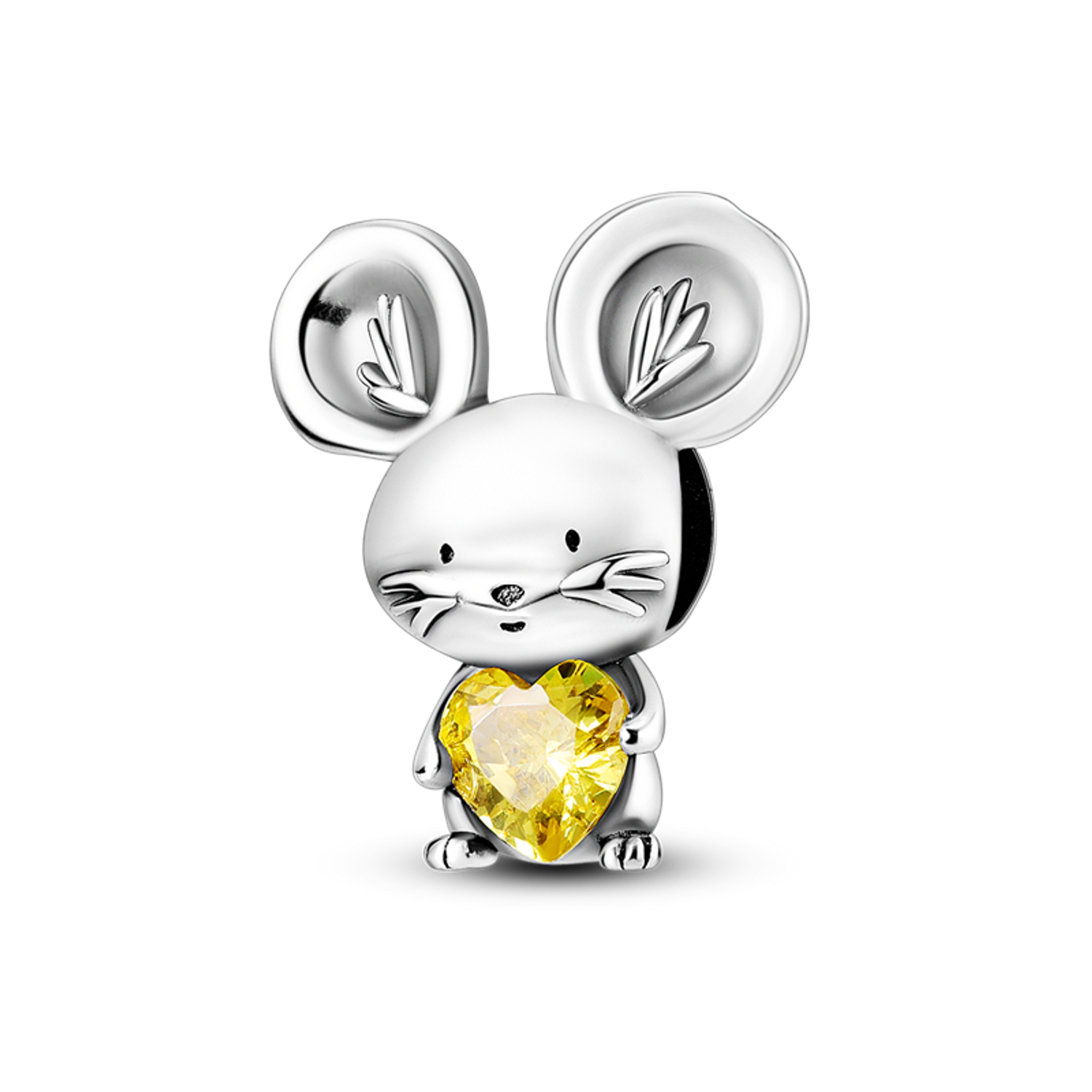 Yellow Zirconium Bigeared Mouse Dangle
