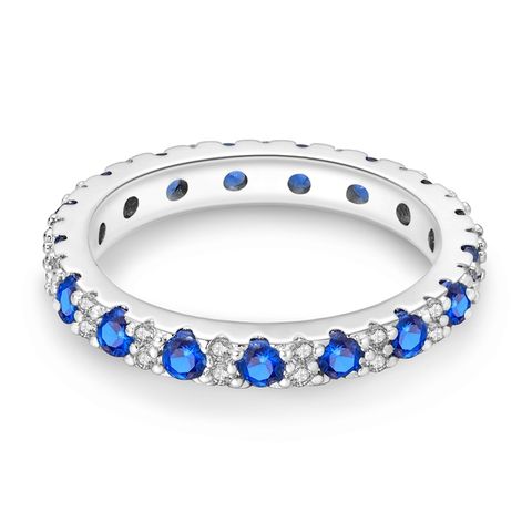 Brilliant Royal Blue Zircon Ring