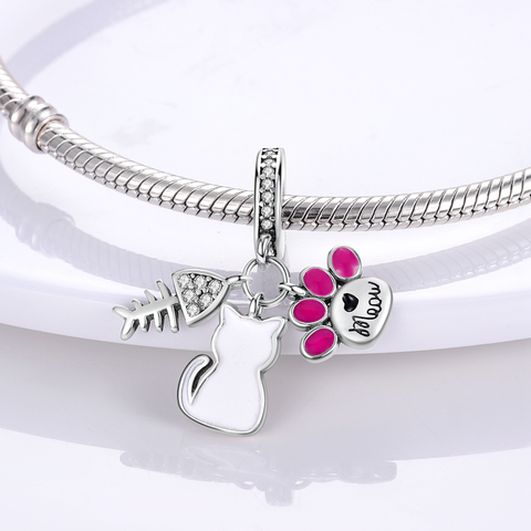 Cute Pet Fish Cat Claw Pendants